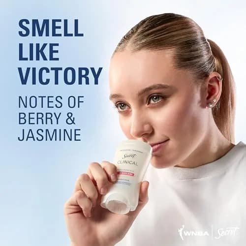 Secret Clinical Strength Invisible Solid Antiperspirant Deodorant for Women, Paige Bueckers Edition, Buzzer Beater Berry Scent, 76.6g (2.6 oz) thumbnail 6