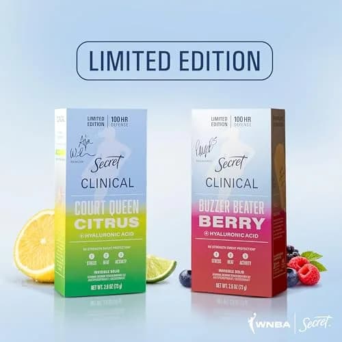 Secret Clinical Strength Invisible Solid Antiperspirant Deodorant for Women, Paige Bueckers Edition, Buzzer Beater Berry Scent, 76.6g (2.6 oz) thumbnail 9