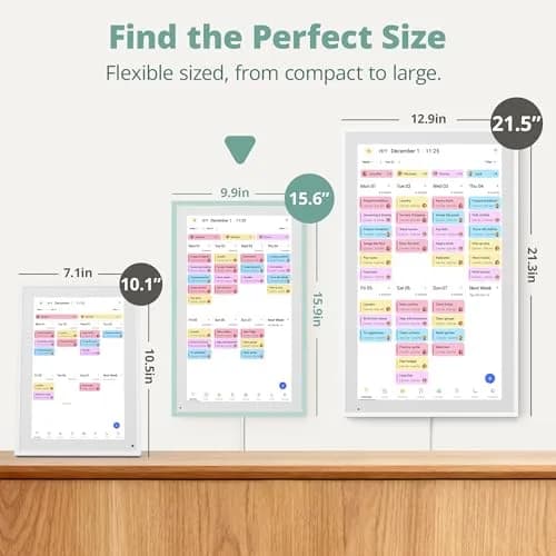 Dragon Touch 15.6 inch Digital Calendar & Chore Chart | Touchscreen Family Planner, Digital Picture Frame in Green thumbnail 9