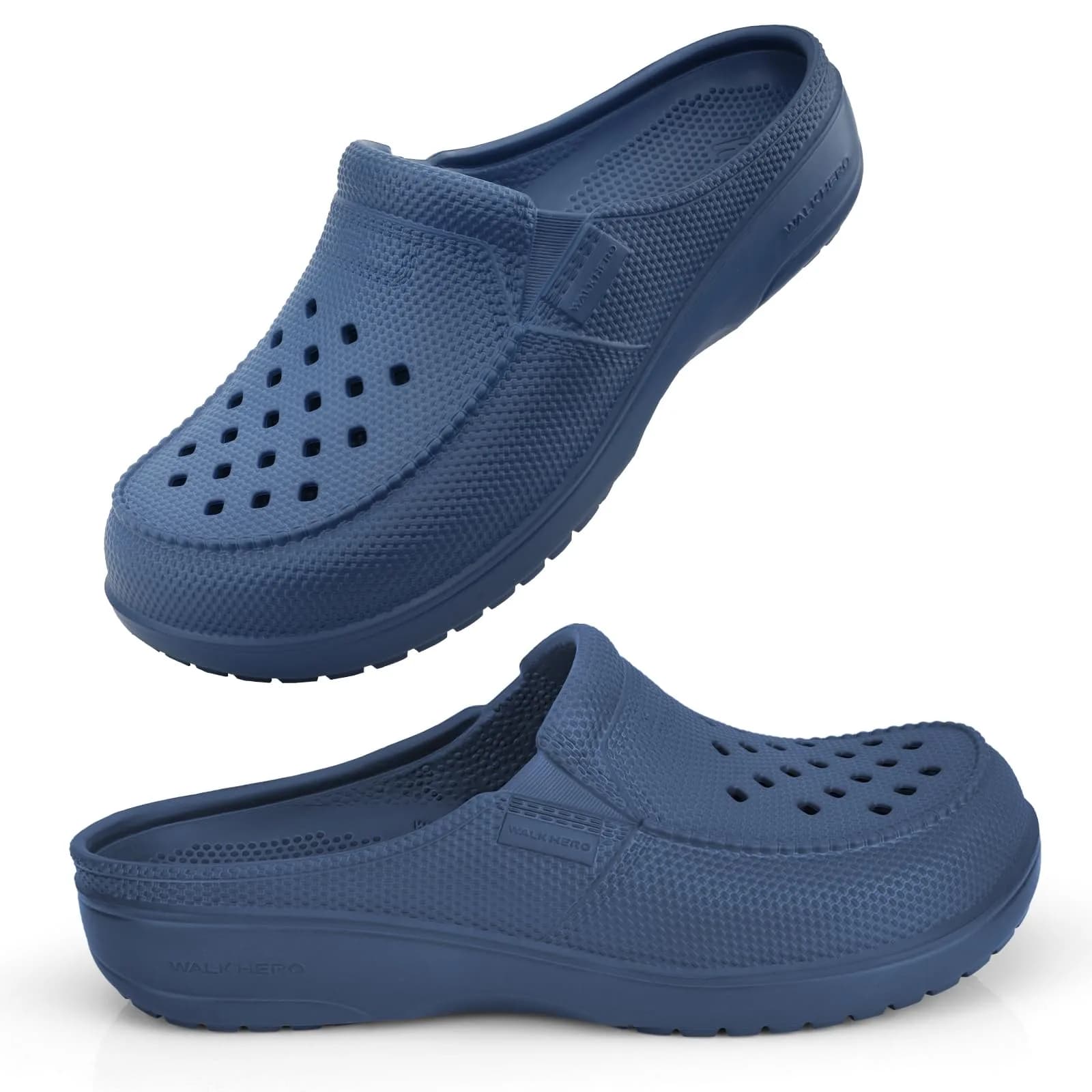 WALK·HERO COMFORT AND SUPPORT Garden Clogs for Men with Arch Support, Cushion Footbed | Lightweight, Slip-Resistant, Wide Toe - main product image