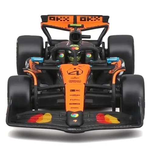 Bburago 1:43 Race Formula McLaren MCL39 w/Helmet (2025) Norris #4 | Highly detailed die-cast replica for collectors and kids thumbnail 5