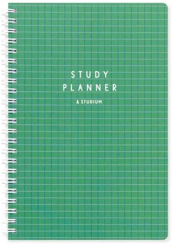 IROHA PUBLISHING GSSD-14 Notebook, Ring Notebook, Study Planner, Daily Plaid, Green Check | 192 Pages, 7.9 x 5.5 Inches thumbnail 1