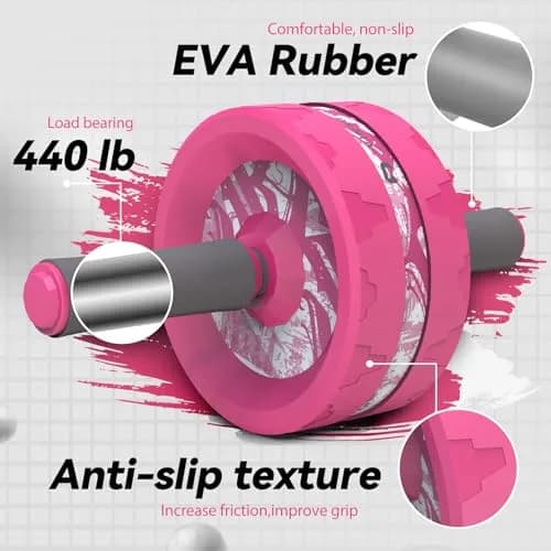 VINSGUIR Ab Roller Wheel for Home Gym, Abs & Core Strength Workout with Knee Pad Set | Portable, Durable & Supportive thumbnail 5
