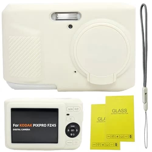 SZHSYJY Case for Kodak PIXPRO FZ45 Camera | Soft Silicone Protection, Misty White thumbnail 1
