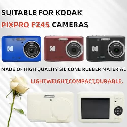 SZHSYJY Case for Kodak PIXPRO FZ45 Camera | Soft Silicone Protection, Misty White thumbnail 2