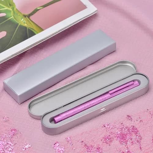 Asvine 1851 Forest Fountain Pen Pink Ice Flowers Bent Nib 13.8cm (5.43 in) | Classic Design with Converter and Metal Pen Case thumbnail 6