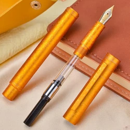 Asvine 1851 Forest Fountain Pen Golden Ice Flowers Extra Fine Nib 0.38mm (0.015in) | Smooth Ink Flow thumbnail 5