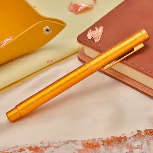 Asvine 1851 Forest Fountain Pen Golden Ice Flowers Extra Fine Nib 0.38mm (0.015in) | Smooth Ink Flow thumbnail 3
