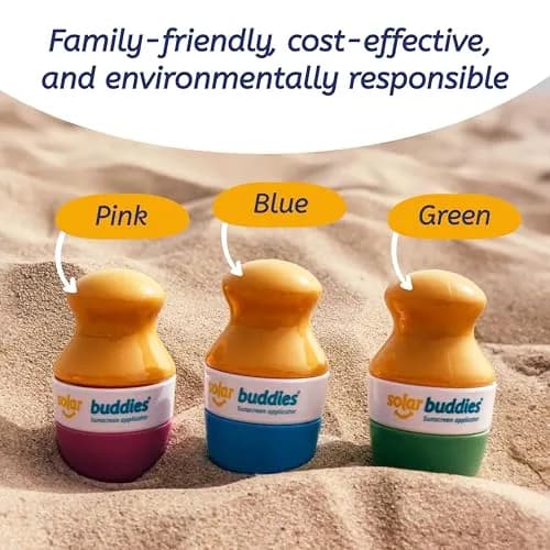 Solar Buddies Refillable Sunscreen Applicator Camo 100ml (3.4 Fl Oz) | Mess-Free Roll-on for Kids & Families thumbnail 7