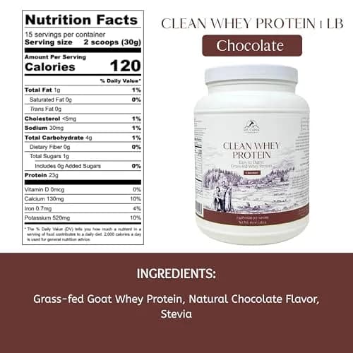 Mt. Capra Clean Whey Protein | 24 g Protein Per Serving | Chocolate thumbnail 2