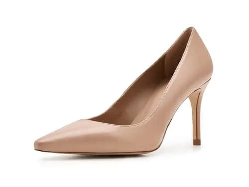 L.K. Bennett Women's Floret Pointed Courts Trench 5 Medium | Elegant Leather Slip-On Heels thumbnail 1