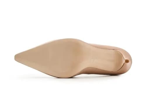 L.K. Bennett Women's Floret Pointed Courts Trench 5 Medium | Elegant Leather Slip-On Heels thumbnail 6
