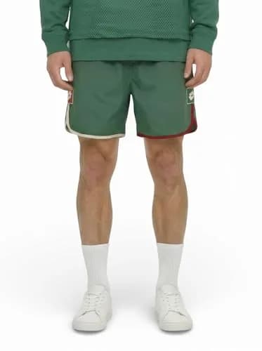 LOTTO Shorts for Men – 4-Way Stretch, Moisture-Wicking, Adjustable Fit, Pine Green, Large thumbnail 1