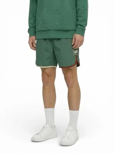 LOTTO Shorts for Men – 4-Way Stretch, Moisture-Wicking, Adjustable Fit, Pine Green, Large thumbnail 2