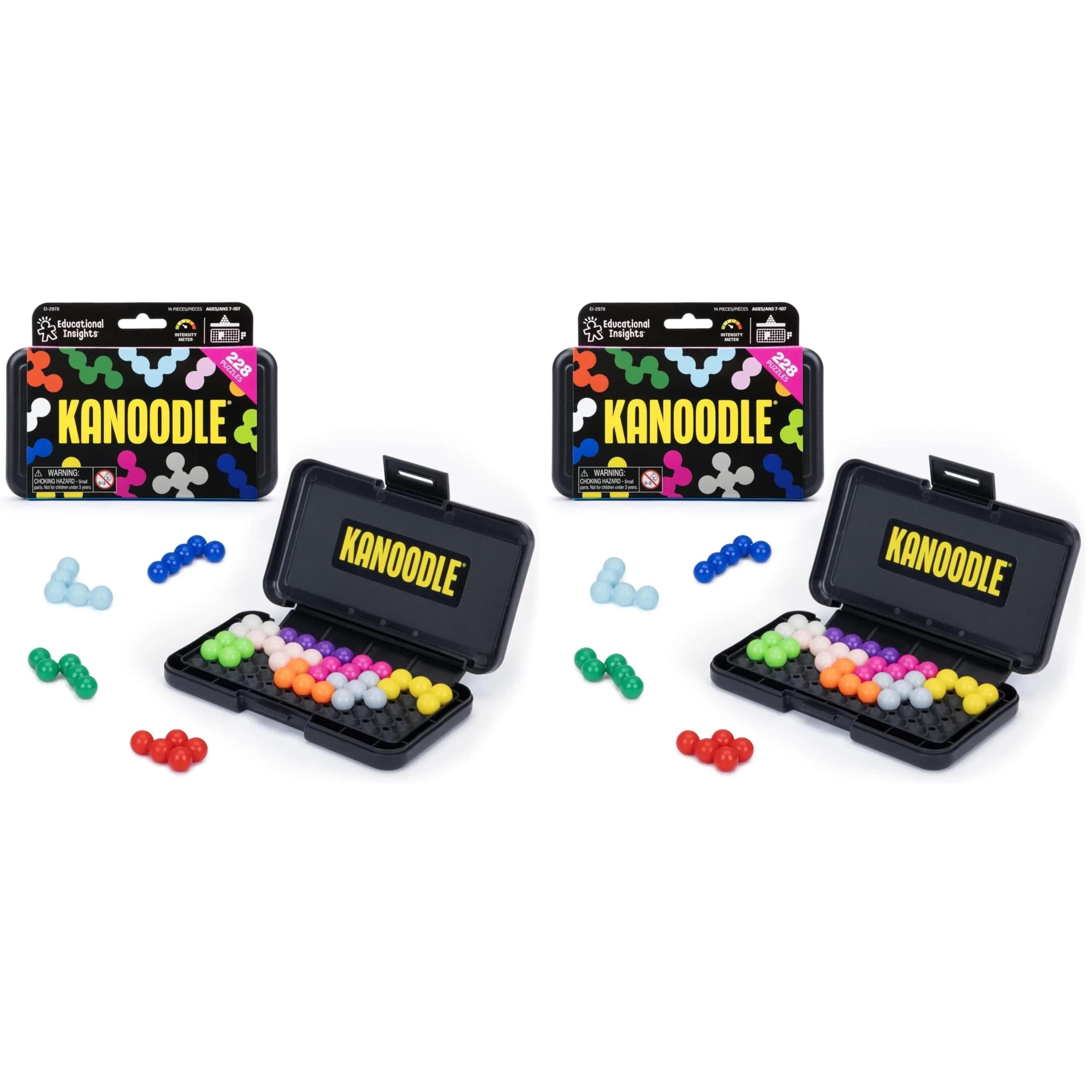 Educational Insights Kanoodle 3D Brain Teaser Puzzles Pack of 2 | Spatial Reasoning & Problem Solving - main product image