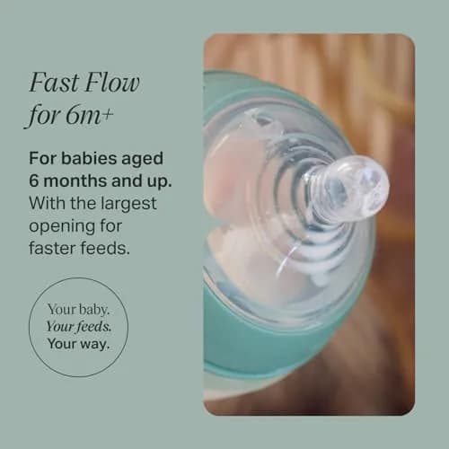 Tommee Tippee Natural Start Baby Bottle Nipples Extra Slow Flow 2 Count (Pack of 4) | Breast-Like for Natural Latch thumbnail 2