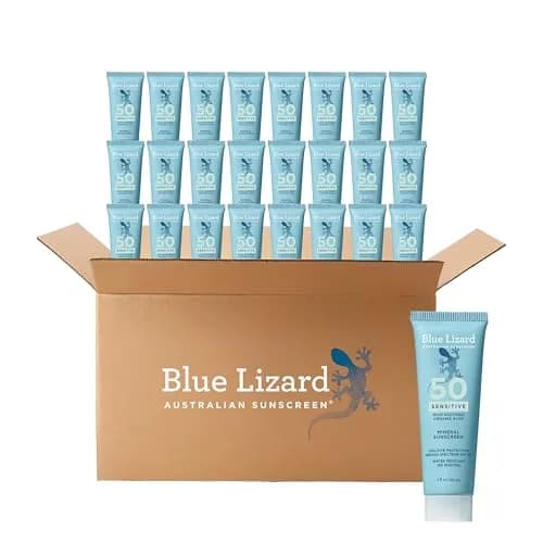 Blue Lizard Sensitive Mineral Sunscreen Lotion SPF 50 29.5ml (1 Fl Oz) | Reef-Safe, Fragrance-Free, Hypoallergenic thumbnail 1