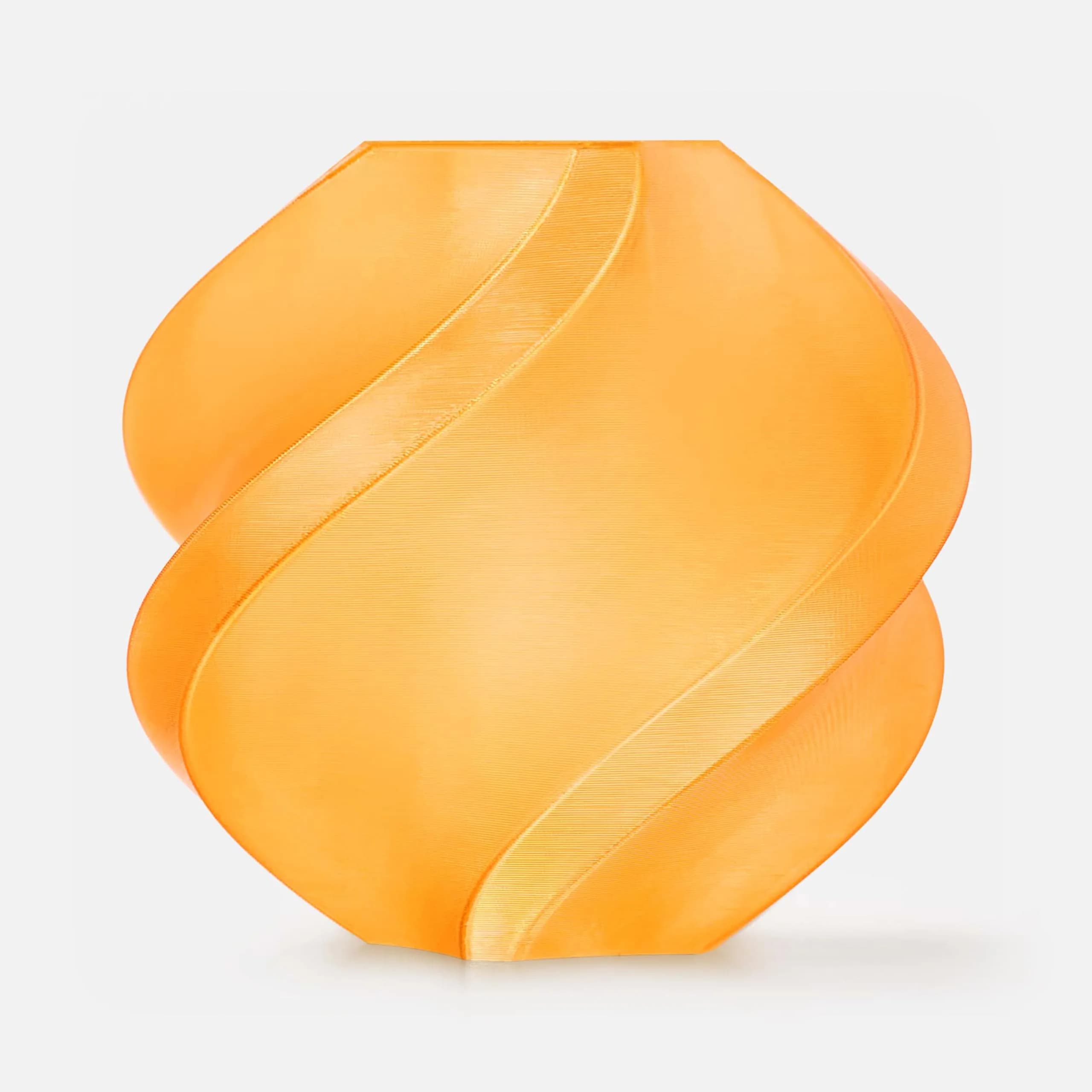 Bambu Lab PETG Translucent Filament Clear 1kg (1.75mm) | High Temp Resistance, Low Warp, for AMS & FDM 3D Printers — Translucent Orange (32300)