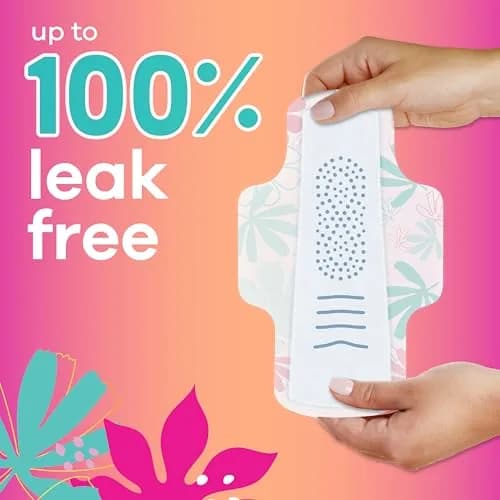 Always Radiant Teen Pads Size 1 Regular with Wings Unscented 126 Count | Up to 10 Hours Leak-Free Protection thumbnail 3