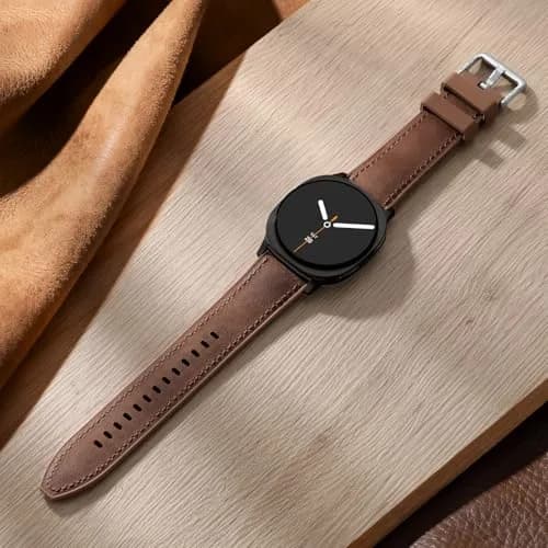 Dirrelo Hybrid Leather Silicone Watch Band for Galaxy Watch 8/9 40mm/44mm & Classic 46mm | Comfortable & Durable thumbnail 2