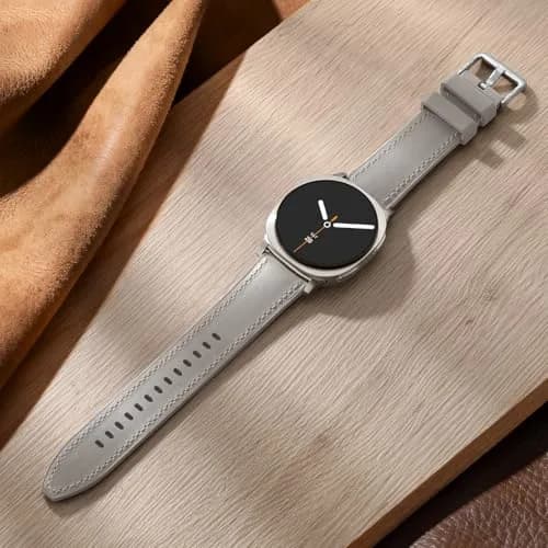 Dirrelo Watch Band Compatible for Samsung Galaxy Watch 8 & 9 40mm/44mm & Classic 46mm | Leather & Silicone Hybrid thumbnail 2