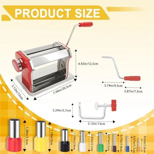 Foifatt Polymer Clay Press Machine with 6 Thickness Settings | Stainless Steel Clay Roller for Smooth Sheets thumbnail 6