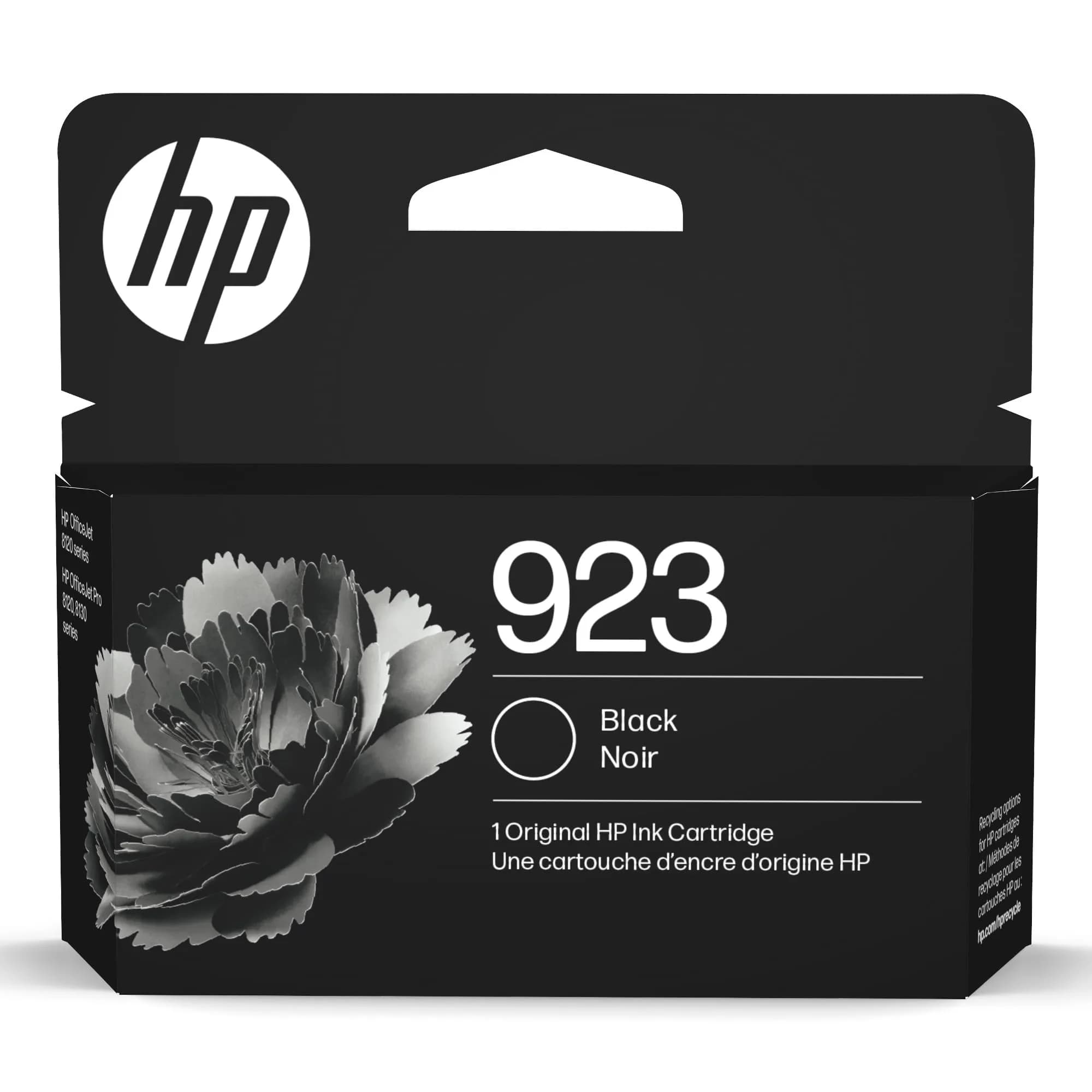 HP 923 Black Original Ink Cartridge | 500 Pages Yield | 4K0T3LN — Black