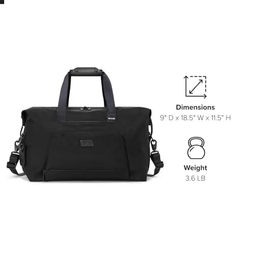 TUMI Unisex Double Expansion Duffel, Black | 31L Capacity, Expandable for Long Weekends thumbnail 9