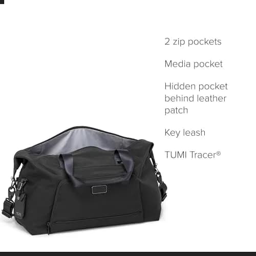 TUMI Unisex Double Expansion Duffel, Black | 31L Capacity, Expandable for Long Weekends thumbnail 3