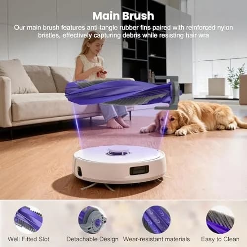 BTRSOLUS Robot Vacuum Accessories Kit for NARWAL Freo X10 Pro | 20 Pcs: 1 Main Brush, 6 Dust Bags, 4 Hepa Filters, 4 Mop Pads, 4 Side Brushes, 1 Clean Tool thumbnail 3