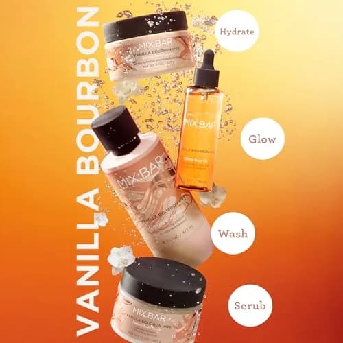 MIX:BAR Vanilla Bourbon Sugary Body Scrub 10oz | Exfoliating & Nourishing for All Skin Types thumbnail 3