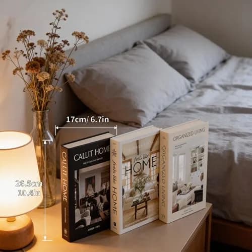 YOYMJBY Faux Decorative Books Set 3 pcs (26.7cm x 17cm x 4.2cm) | Aesthetic Home Decor for Coffee Tables & Shelves thumbnail 5