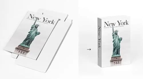 YOYMJBY Faux Decorative Books Set of 3 | Paris London New York Aesthetic Decor for Coffee Tables & Shelves thumbnail 9