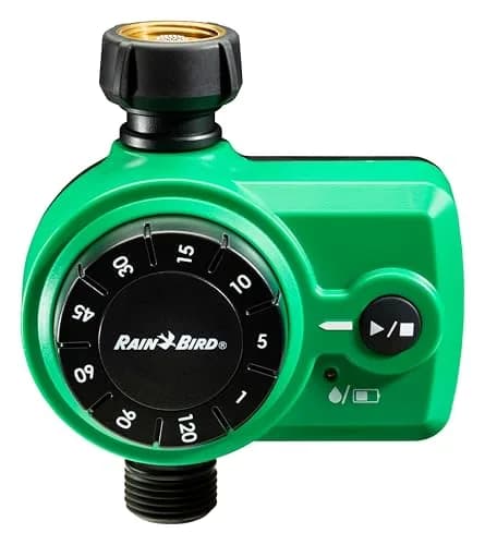 Rain Bird Simple-Set Hose End Timer 1ZEHTMRS 1-Minute to 2-Hour Run Time | Battery Operated, 3/4" Brass Inlet thumbnail 1