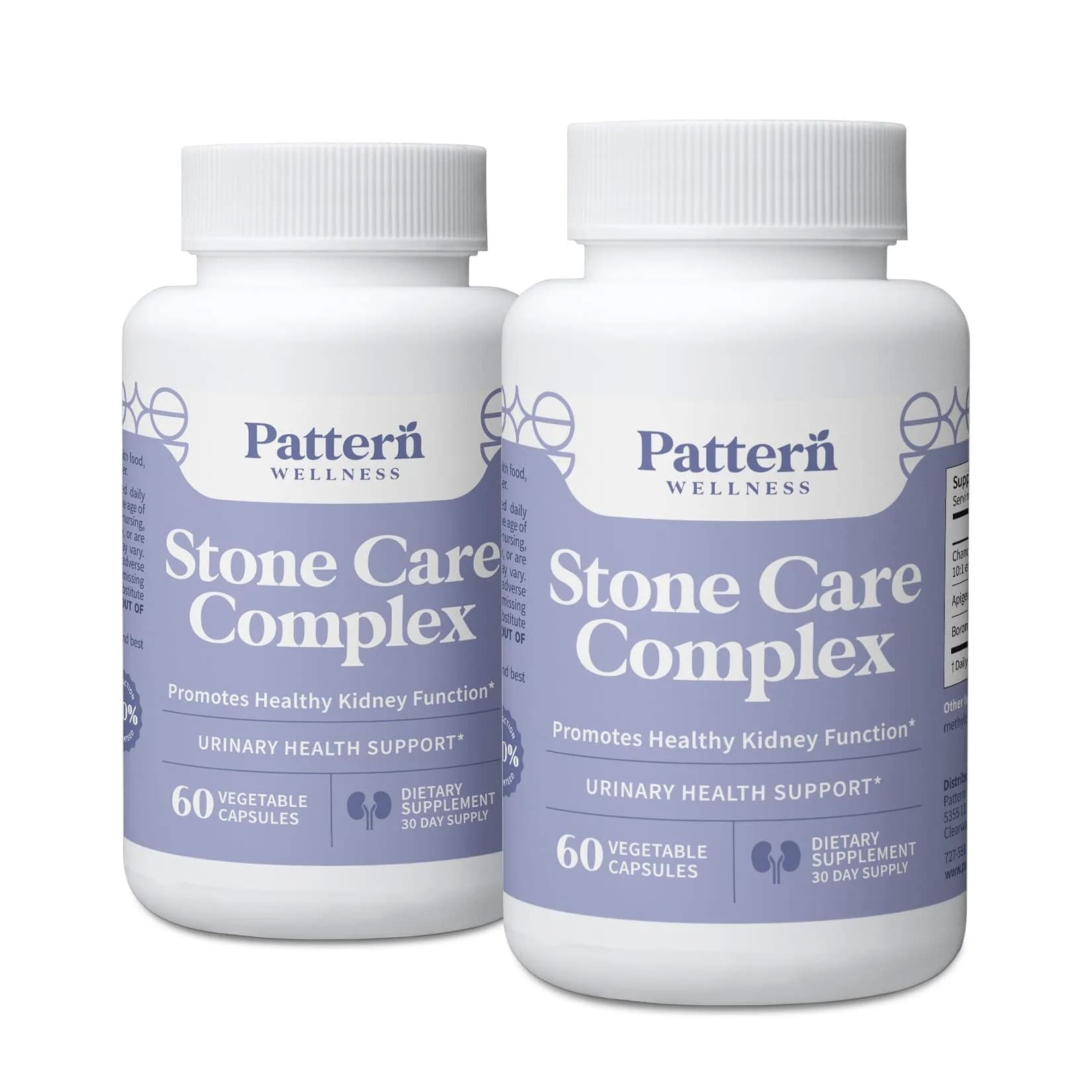 Pattern Wellness Stone Care Complex Supplement – 120 Capsules | Supports Kidney & Urinary Health - main product image
