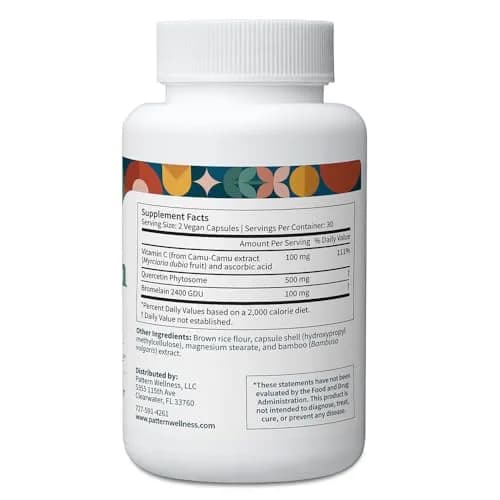 Pattern Wellness Quercetin Supplement – 180 Vegan Capsules | Antioxidant & Immune Support in India thumbnail 3