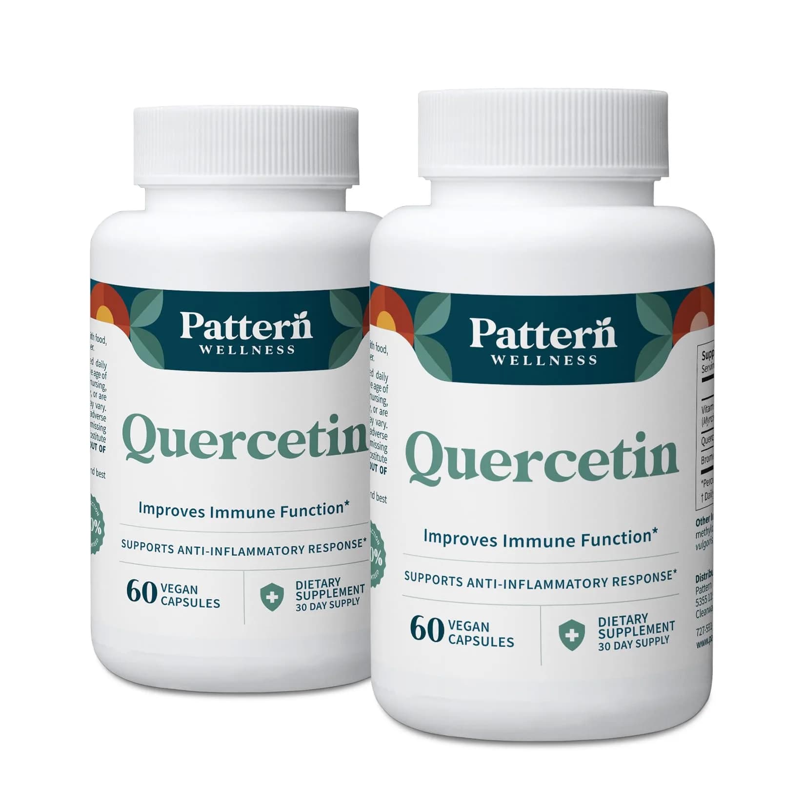 Pattern Wellness Quercetin Supplement – 120 Vegan Capsules | Antioxidant & Immune Support in India - main product image