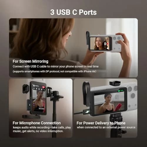 NEEWER M4C 4" Magnetic Selfie Monitor Screen | 4K 120fps Wired Recording for DP Phones thumbnail 4