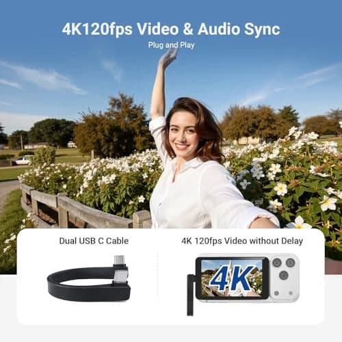 NEEWER M4C 4" Magnetic Selfie Monitor Screen | 4K 120fps Wired Recording for DP Phones thumbnail 8