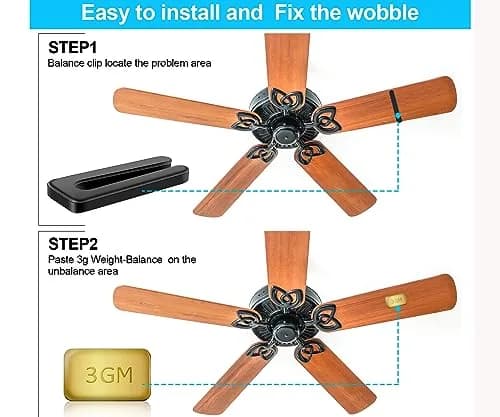 HFYHWT Ceiling Fan Balancing Kit | Complete 28-Piece Solution for Wobble-Free Operation thumbnail 4