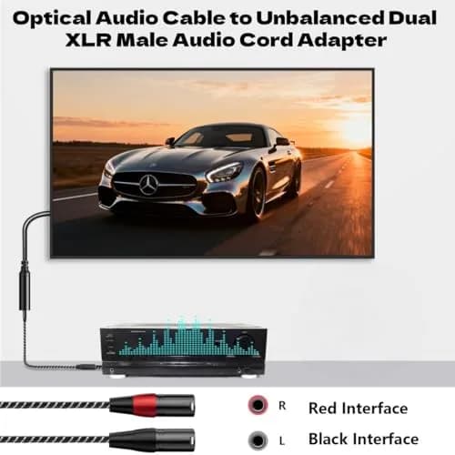 NCGGY 192KHz DAC Optical to Dual XLR Male Converter | High-Quality Audio Signal Conversion thumbnail 7