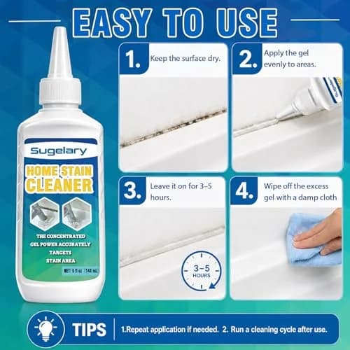 Sugelary Gel Cleaner 10 Fl Oz (5 Fl Oz Pack of 2) | Multi-Surface Stain Remover for Home & Washing Machines thumbnail 4