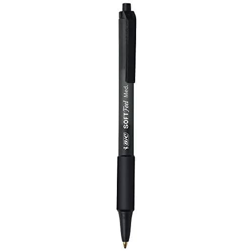 BIC Soft Feel Black Retractable Ballpoint Pens 1mm (36-Count Pack) | Smooth Ink Flow for Everyday Writing thumbnail 2