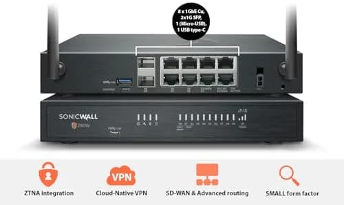 SonicWall TZ280W 2.5 Gbps Next-Gen Firewall Appliance | Industry-Validated Security thumbnail 2