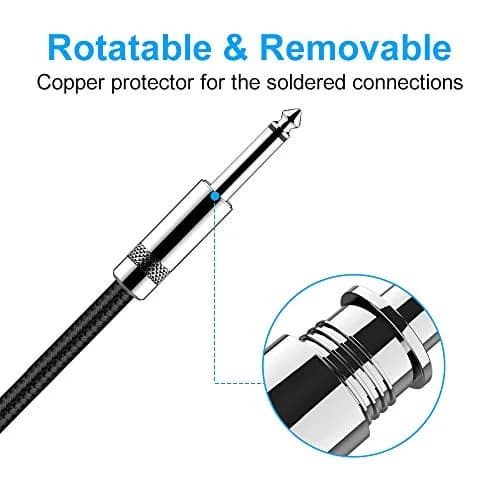New Bee 30ft (9.14m) Instrument Cable | Low Noise High Fidelity Balanced Audio Cord thumbnail 5
