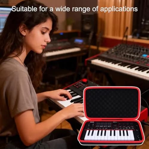 LTGEM Hard Case for Akai Professional MPK Mini IV MIDI Keyboard Controller | Black thumbnail 6