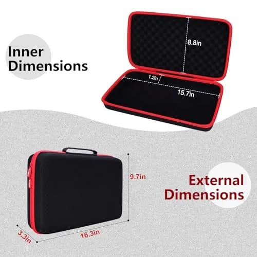 LTGEM Hard Case for Akai Professional MPK Mini IV MIDI Keyboard Controller | Black thumbnail 2