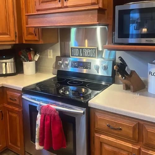 TUTU 76cm x 30cm (30" x 12") Stainless Steel Stove Backsplash Panel | Easy Clean Wall Shield for Indian Kitchens thumbnail 9