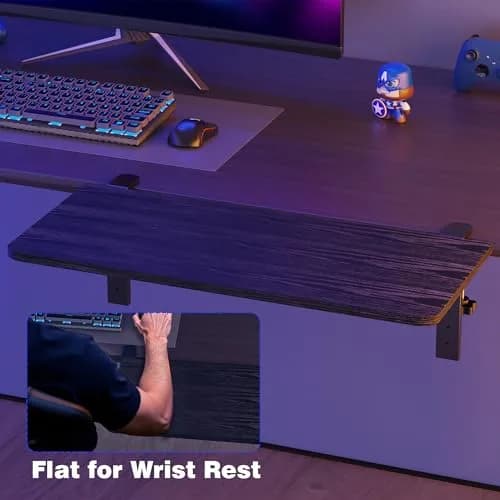 ART-GIFTREE 22-inch Clamp-On Desk Shelf Extender 56cm (22in) | Heavy Duty Monitor Stand with Arm Support thumbnail 5
