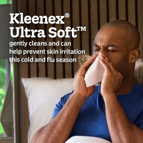 Kleenex Ultra Soft Facial Tissues 10 Cube Boxes | 3-Ply, 80 Tissues/Box, White, Hypoallergenic thumbnail 8
